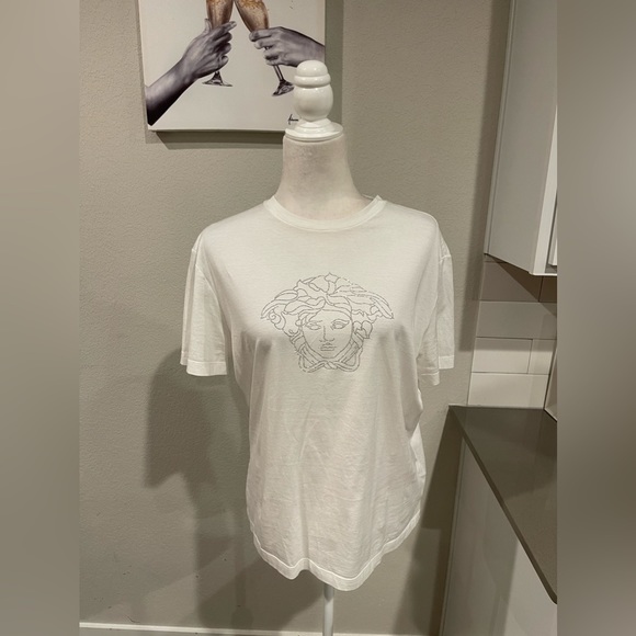 NWT Versace Medusa studded embellished logo Tshirt tee - Picture 4 of 9